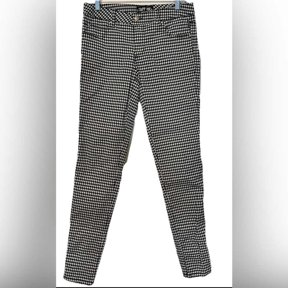 TRIPP NYC Dang Goodman Size 5 Black White Houndstooth Skinny‎ Jeans Punk Goth